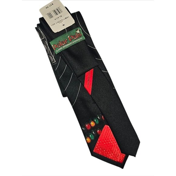 Rock the Holidays Santa Christmas Tie Santa Playing Guitar Novelty Necktie - Picture 2 of 4